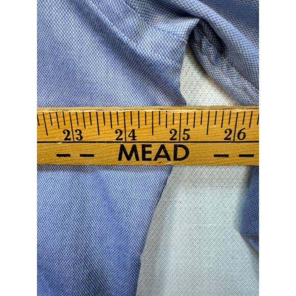 Tommy Hilfiger Mens Dress Shirt Size XL Blue Stretch Wrinkle-Resistant Workwear - Picture 7 of 12